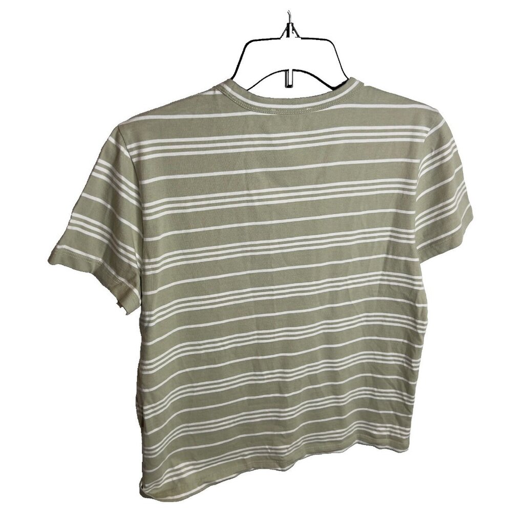 Madewell Womens Cotton Crewneck Tee Striped Dusty Caledon Size XS NT716 - Picture 4 of 6
